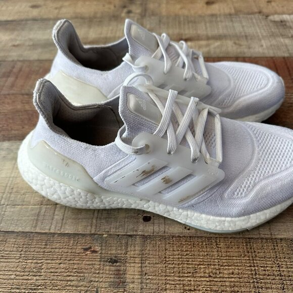 Adidas Men\'s Ultraboost Light Running Shoes in White -8.5 main image 4